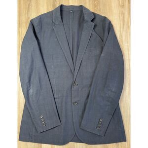 J Crew Ludlow Mens Cotton Unstructured Blazer‎ Sport Coat Jacket Glen Check 42L